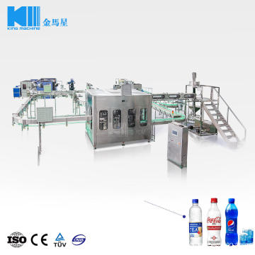 Sparkling Bottled Water Production Line Soda Beverage Plant Drink Filling Machine